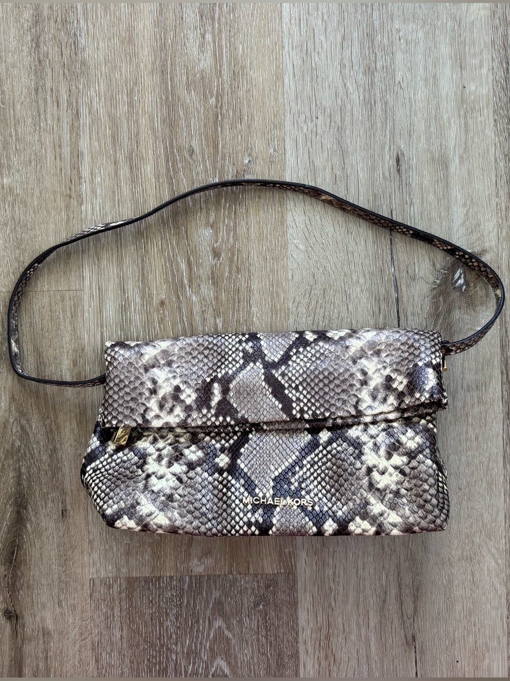 MK snakeskin bag